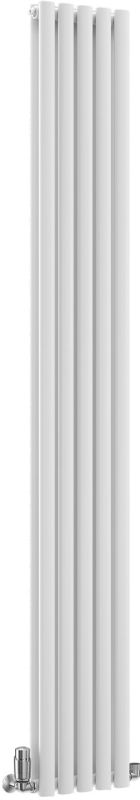 Harmoni Blyth Oval Tube White Double Vertical Radiator - 300mm x 1820mm