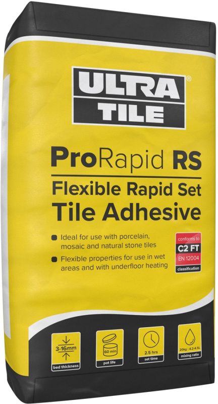 Ultra-Tile ProRapid RS Rapid Set Flexible Tile Adhesive (White)